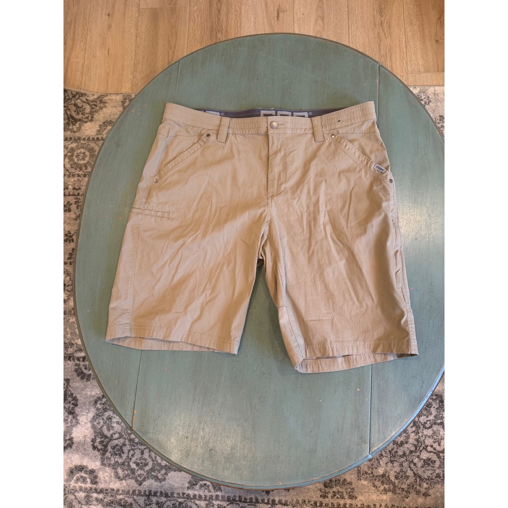 CQR Men Performance Tactical Shorts Tan Ripstop Cargo Work Shorts TXS803 40W 12L
